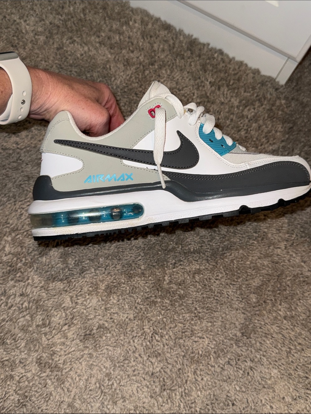 2021 Nike Air Max Wright GS 'Grey Fog Chlorine Blue'